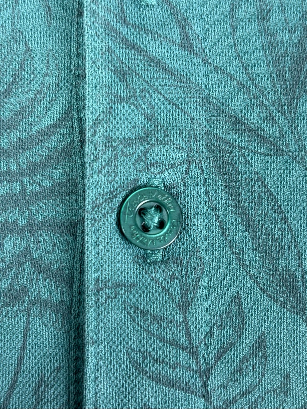 TravisMathew Men’s Pima Cotton Blend Botanical Golf Polo Green M - Picture 7 of 9